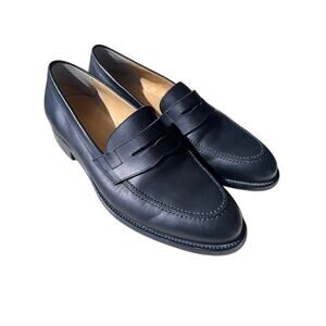 J. Crew Black “Made in Italy” Premium Penny Loafers Men’s Size 10M